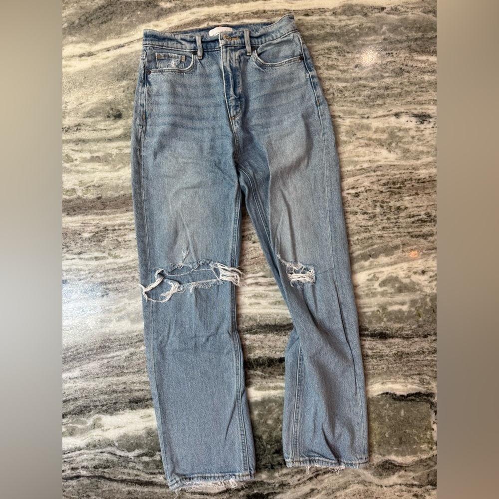 LOFT Denim Straight Leg Jeans “The 90s High-Rise Straight Leg” Size 00/24